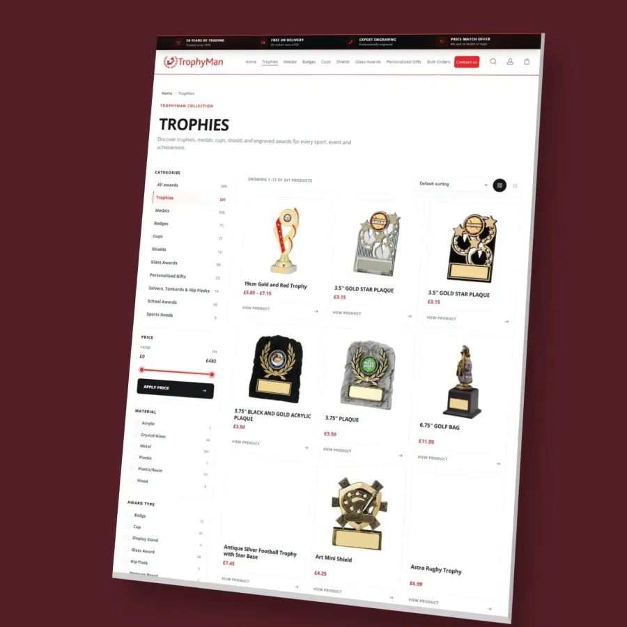 A catalogue built around the customer.