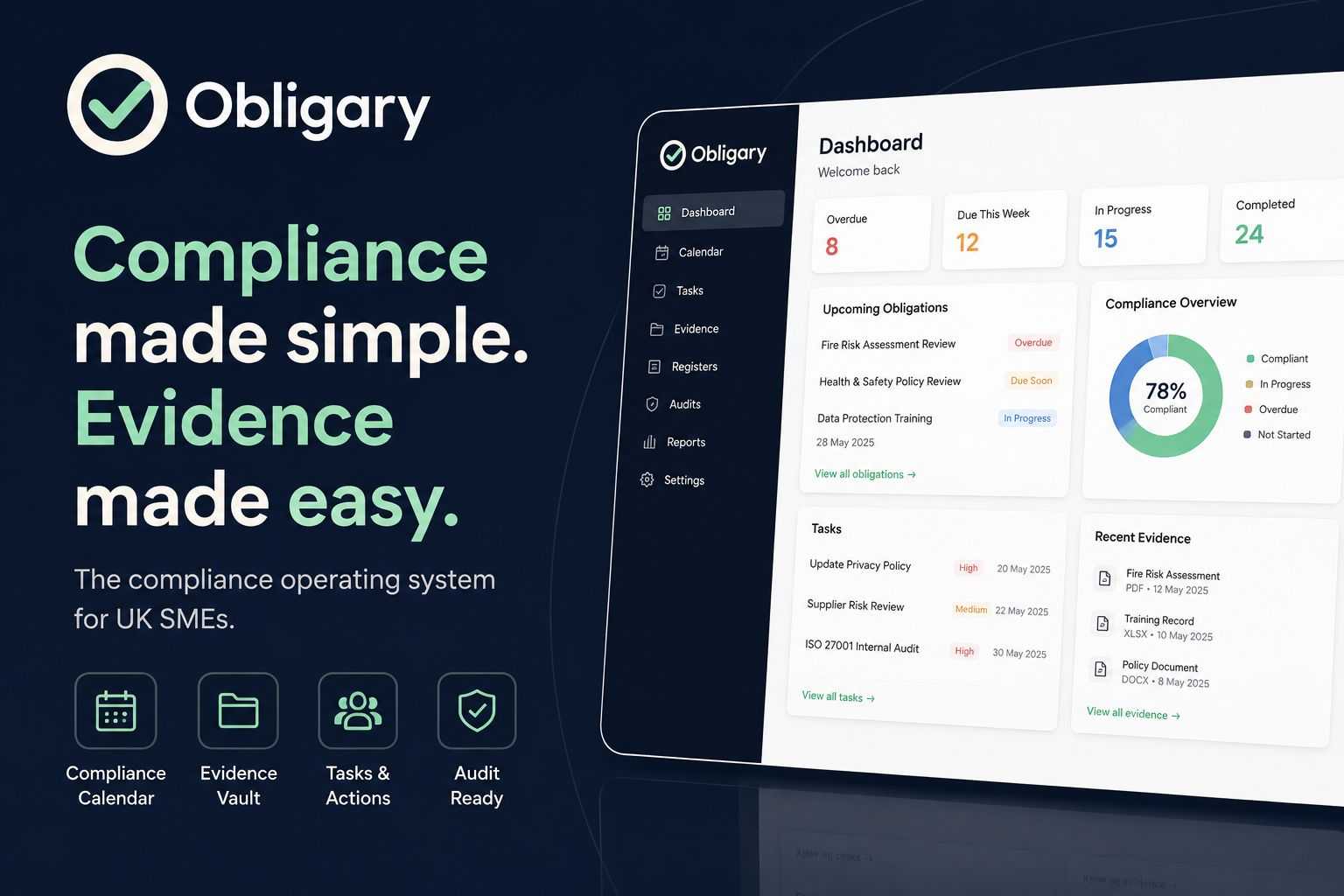 Obligary compared with compliance management software alternatives for UK businesses